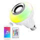 Світлодіодна лампа з Bluetooth колонкою Bulb 12Вт в патрон Е27, RGB світильник з динаміком та пультом PRP