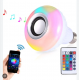 Світлодіодна лампа з Bluetooth колонкою Bulb 12Вт в патрон Е27, RGB світильник з динаміком та пультом PRP