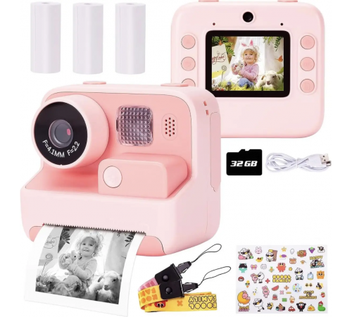 Фотокамера моментального друку дитяча Instant Print Camera, 1080P Video for kids