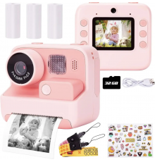Фотокамера моментального друку дитяча Instant Print Camera, 1080P Video for kids