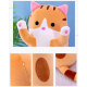 Мягкая Игрушка Кот Длинний 50см Подушка Обнимашка коричневый