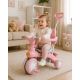 Рожевий Триколісний велосипед Baby Carriage 588 / Велосипед з з батьківською ручкою та кошиком / Велосипед-коляска