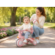 Рожевий Триколісний велосипед Baby Carriage 588 / Велосипед з з батьківською ручкою та кошиком / Велосипед-коляска