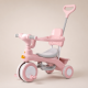Рожевий Триколісний велосипед Baby Carriage 588 / Велосипед з з батьківською ручкою та кошиком / Велосипед-коляска