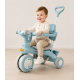 Блакитний Триколісний велосипед Baby Carriage 588 / Велосипед з з батьківською ручкою та кошиком / Велосипед-коляска