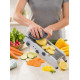 Регульована тертка-шатківниця для овочів / Овочерізка Smart Multifunctional Mandoline Slicer / Механічний подрібнювач універсальний кухонний