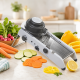 Регульована тертка-шатківниця для овочів / Овочерізка Smart Multifunctional Mandoline Slicer / Механічний подрібнювач універсальний кухонний