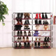 Бордова тканинна шафа для зберігання взуття Shoe Cabinet 118х30х120 см