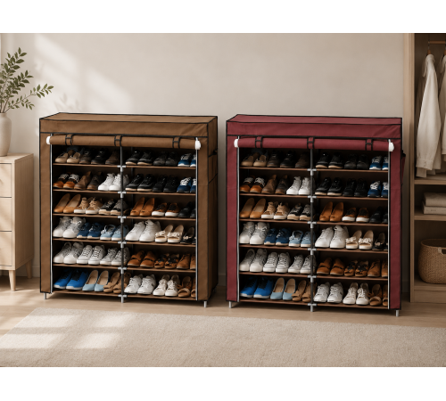 Тканинна шафа для зберігання взуття Shoe Cabinet 118х30х120 см
