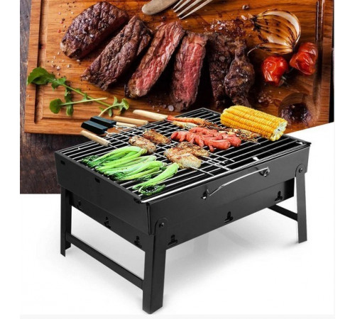 Портативный гриль TL-372 барбекю BBQ Grill Portable складной переносной мангал для дома дачи и туризма