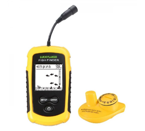 Эхолот Fish Finder портативный для берега и лодки отражение рыбы и рельефа дна
