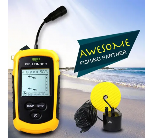 Эхолот Fish Finder портативный для берега и лодки отражение рыбы и рельефа дна
