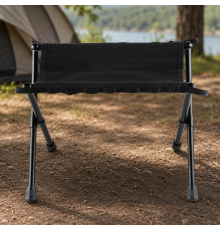 Туристический складной стул для кемпинга и отдыха на природе, Черный / Портативный стул для рыбалки / Табуретка для пикника