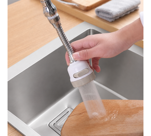 Экономитель Воды Water Saver / 360 Градусов аэратор на кран с гибким шлангом