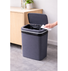 Ведро для мусора со смарт-датчиком приближение Smart trash can 10 л Синий
