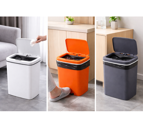 Ведро для мусора со смарт-датчиком приближение Smart trash can 10 л
