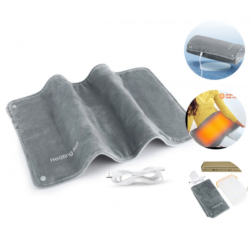Грелка электрическая Heating Pad Type-C USB 5V/2А для облегчения судорог и болей в спине и шее