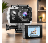 Экшн камера A7 FullHD, спортивная, влагозащита, с креплением 1080P MicroSD
