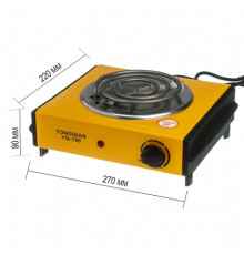 Плита электрическая 1000w спираль, на одну конфорку YONGQIAN YQ - 100