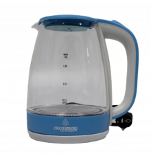 Чайник стеклянный Crownberg CB 9410-B BLUE (12шт/ящ)