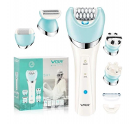 Епілятор VGR V-751 USB з насадками 5 в 1 бритва, пемза, масажер, щітка (40)