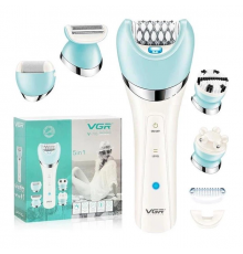 Епілятор VGR V-751 USB з насадками 5 в 1 бритва, пемза, масажер, щітка (40)