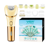 Епілятор VGR 7 в 1 V-756 GOLD, 7 насадок, вологозахист (40)