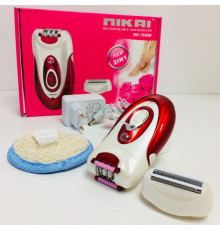 Женский эпилятор Nikai NK 7680 с бритвенной насадкой NIKA NK 7680 (40 шт/яш)
