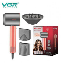 Професійний фен VGR V-440 1400 Вт | 3 режими обдування та температури | 3 насадки (20)