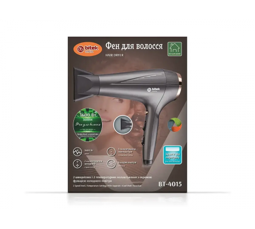 Фен для волосся 3600Вт BITEK BT-4015/ 6498 (20) за 832 грн