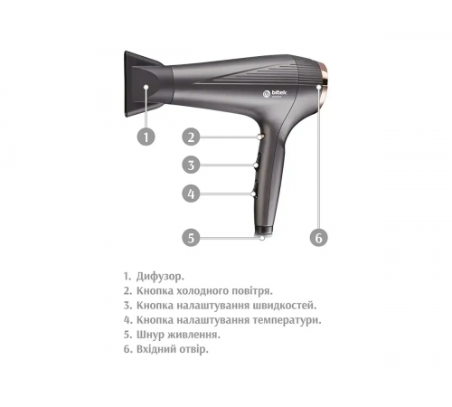 Фен для волосся 3600Вт BITEK BT-4015/ 6498 (20) за 832 грн