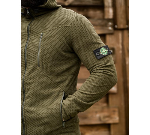 Флісова термокофта Stone Island oliva ТР6515