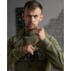Тактическая флиска свитер с змейками на горловине качественный материал теплая Army Армия койот мужская