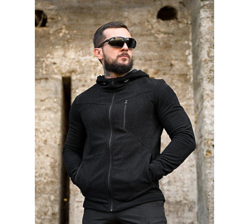 Тактична флісівка honeycomb black ВТ0443