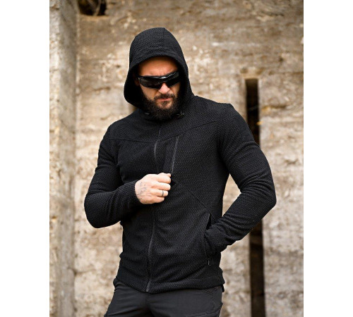 Тактична флісівка honeycomb black ВТ0443