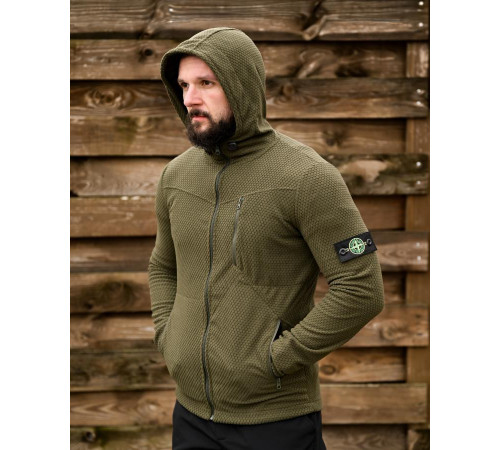 Флисовая термокофта Stone Island oliva ТР6515