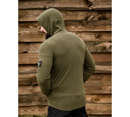 Флисовая термокофта Stone Island oliva ТР6515