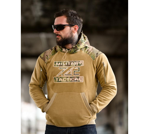 Флисовая худи 7.62 Military Tactical coyot ТР6459