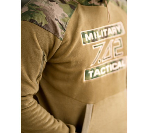 Флисовая худи 7.62 Military Tactical coyot ТР6459