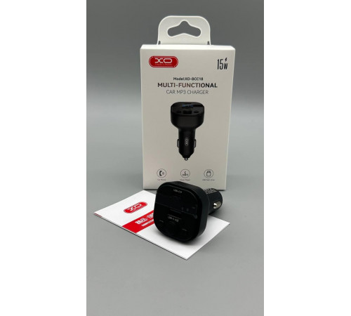 FM-модулятор XO. BCC18 Smart Bluetooth MP3 Car Charger Type-C 3A (210) за 357 грн