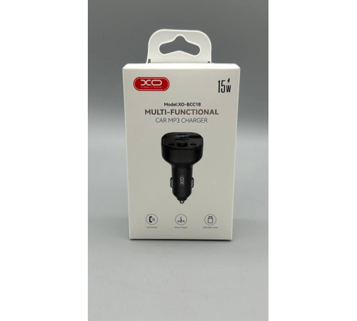FM-модулятор XO. BCC18 Smart Bluetooth MP3 Car Charger Type-C 3A (210) за 357 грн