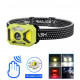 Мощный аккумуляторный фонарик на голову 2323-P50+SMD+COB (white/red), Налобный фонарик bailong AP-21
