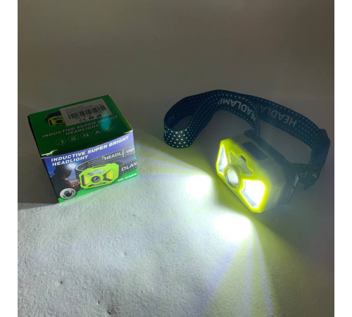 Мощный аккумуляторный фонарик на голову 2323-P50+SMD+COB (white/red), Налобный фонарик bailong AP-21