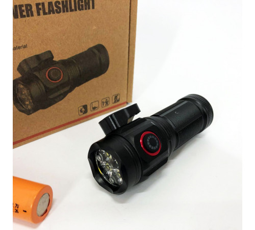 Фонарик мощный аккумуляторный для дома W5183-4XHP360, Яркий тактический фонарик, Фонарь супер яркий LA-74