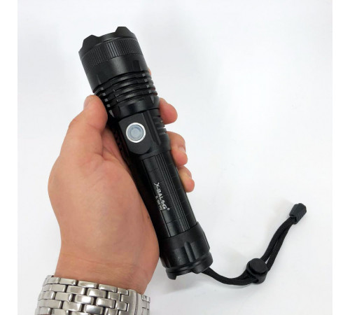 Ручной фонарик cob X-Balog BL-B88-P90, Ручной фонарь с 18650 аккумулятором Фонарь батарей HV-73
