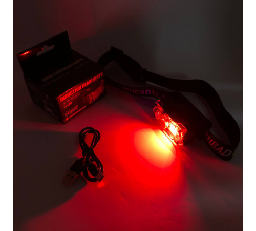 Ліхтар на голову для туристів YY-19B-3SMD+2COB(white+yellow+red), Ліхтар для нічної їзди TN-55 за 360 грн