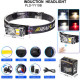 Ліхтар на голову для туристів YY-19B-3SMD+2COB(white+yellow+red), Ліхтар для нічної їзди TN-55 за 360 грн