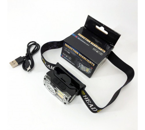 Ліхтар на голову для туристів YY-19B-3SMD+2COB(white+yellow+red), Ліхтар для нічної їзди TN-55 за 360 грн