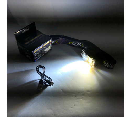 Ліхтар на голову для туристів YY-19B-3SMD+2COB(white+yellow+red), Ліхтар для нічної їзди TN-55 за 360 грн