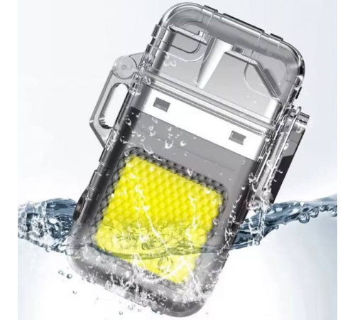 Зажигалка спиральная водонепроницаемая электронная с LED фонариком и зарядкой от USB XP-66